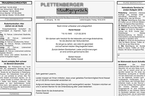 Plettenberger Stadtgespräch